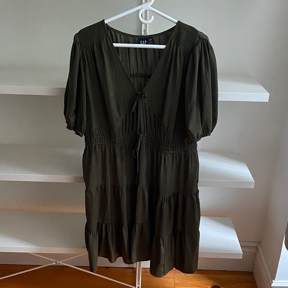 GAP Women's Dark Green Mini Dress